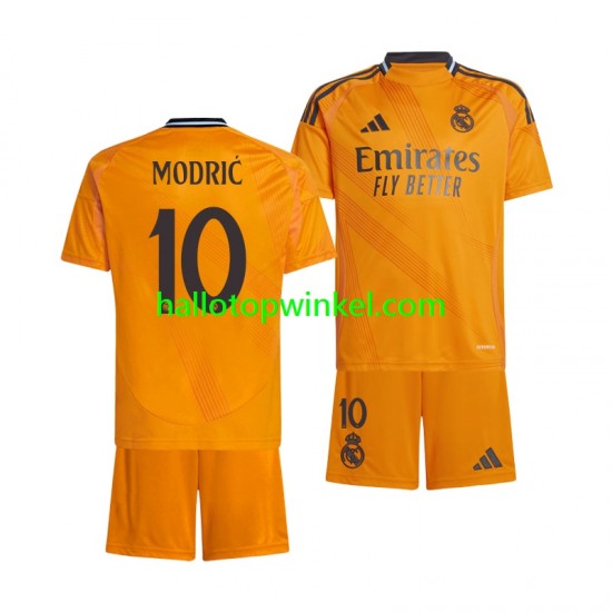 Real Madrid Voetbalshirt Luka Modrić 10 Kleuters/Kids Uit Tenue 2024-2025 Korte Mouw
