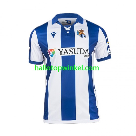 Real Sociedad Voetbalshirt Heren Thuis Tenue 2024-2025 Korte Mouw