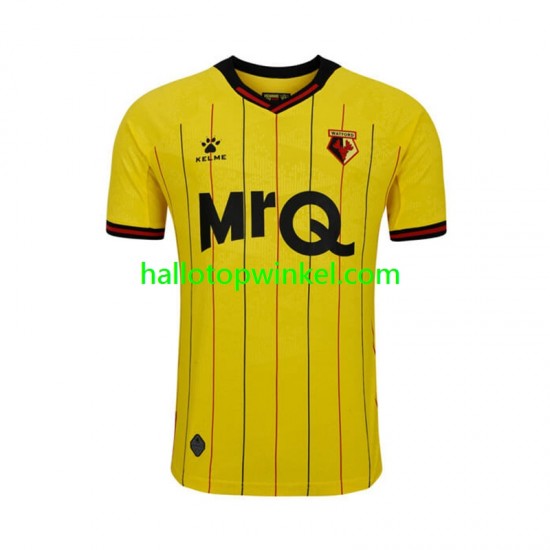 Watford Voetbalshirt Heren Thuis Tenue 2024-2025 Korte Mouw