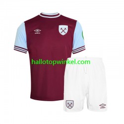 West Ham United Voetbalshirt Kleuters/Kids Thuis Tenue 2024-2025 Korte Mouw