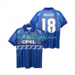 AC Milan Voetbalshirt BAGGIO 18 1995 1996 Retro Heren Uit Tenue Korte Mouw