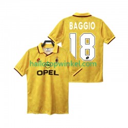 AC Milan Voetbalshirt BAGGIO 18 1995 1996 Retro Heren Derde Tenue Korte Mouw