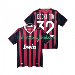 AC Milan Voetbalshirt BECKHAM 32 2009 Retro Heren Thuis Tenue 2010 Korte Mouw