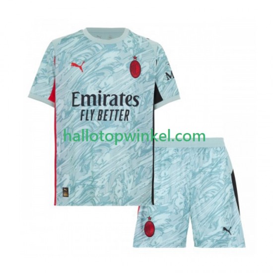 AC Milan Voetbalshirt Doelman Kleuters/Kids Thuis Tenue 2025-2026 Korte Mouw