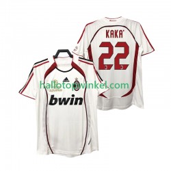 AC Milan Voetbalshirt KAKA 22 2007 Retro Heren Uit Tenue 2006 Korte Mouw