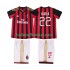 AC Milan Voetbalshirt KAKA 22 2013 2014 Retro Kleuters/Kids Thuis Tenue Korte Mouw