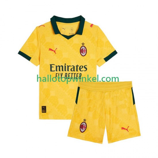 AC Milan Voetbalshirt Kleuters/Kids Derde Tenue 2025-2026 Korte Mouw