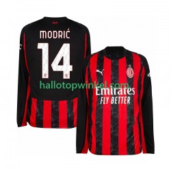 AC Milan Voetbalshirt Modrić Luca 14 Heren Thuis Tenue 2025-2026 Lange Mouw
