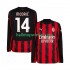 AC Milan Voetbalshirt Modrić Luca 14 Heren Thuis Tenue 2025-2026 Lange Mouw