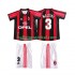 AC Milan Voetbalshirt MALDINI 3 1998 Retro Kleuters/Kids Thuis Tenue 1999 Korte Mouw