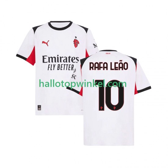 AC Milan Voetbalshirt Rafael Leao 10 Heren Uit Tenue 2025-2026 Korte Mouw