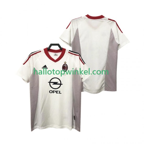 AC Milan Voetbalshirt 2005 Retro Heren Uit Tenue 2004 Korte Mouw