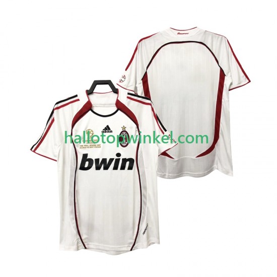 AC Milan Voetbalshirt 2007 Retro Heren Uit Tenue 2006 Korte Mouw