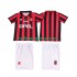 AC Milan Voetbalshirt 1996 1997 Retro Kleuters/Kids Thuis Tenue Korte Mouw