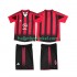 AC Milan Voetbalshirt 2005 Retro Kleuters/Kids Thuis Tenue 2004 Korte Mouw