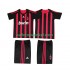 AC Milan Voetbalshirt 2009 Retro Kleuters/Kids Thuis Tenue 2008 Korte Mouw