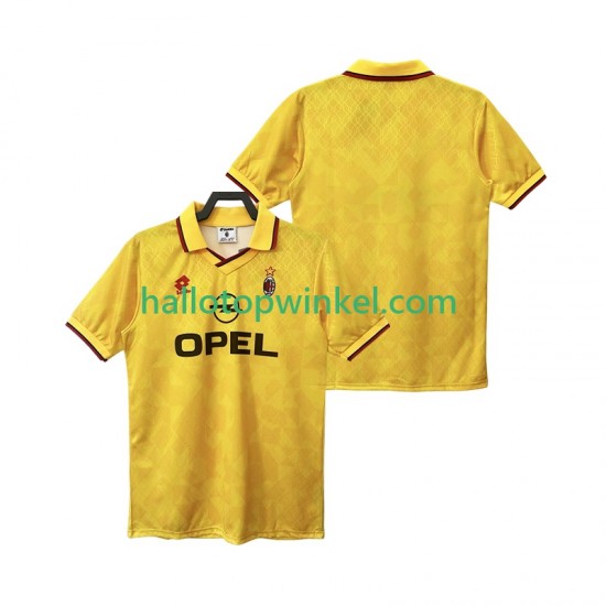 AC Milan Voetbalshirt 1995 1996 Retro Heren Derde Tenue Korte Mouw