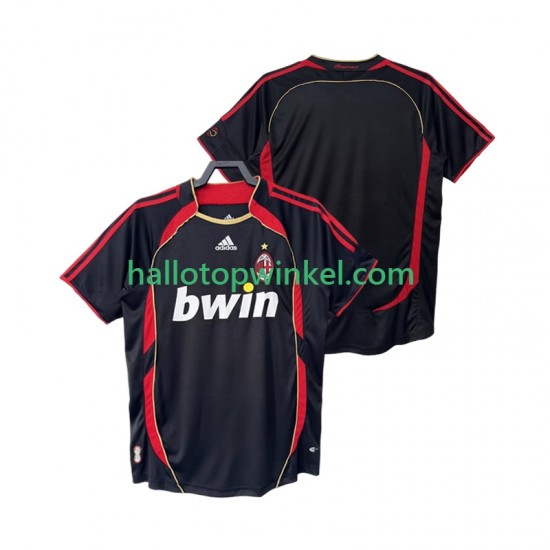 AC Milan Voetbalshirt 2007 Retro Heren Derde Tenue 2006 Korte Mouw