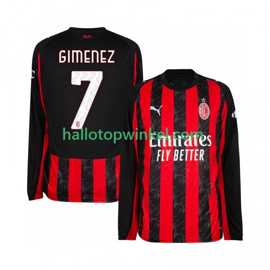 AC Milan Voetbalshirt Santiago Gimenez 7 Heren Thuis Tenue 2025-2026 Lange Mouw