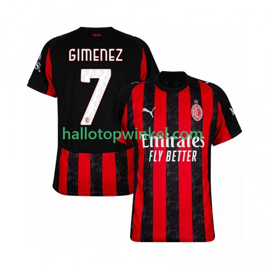 AC Milan Voetbalshirt Santiago Gimenez 7 Heren Thuis Tenue 2025-2026 Korte Mouw