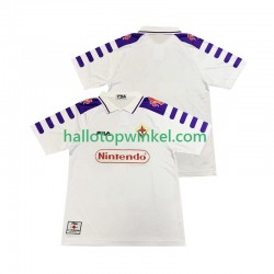 Fiorentina Voetbalshirt 1998 Retro Heren Uit Tenue 1999 Korte Mouw