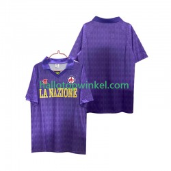 Fiorentina Voetbalshirt 1989 1990 Retro Heren Thuis Tenue Korte Mouw