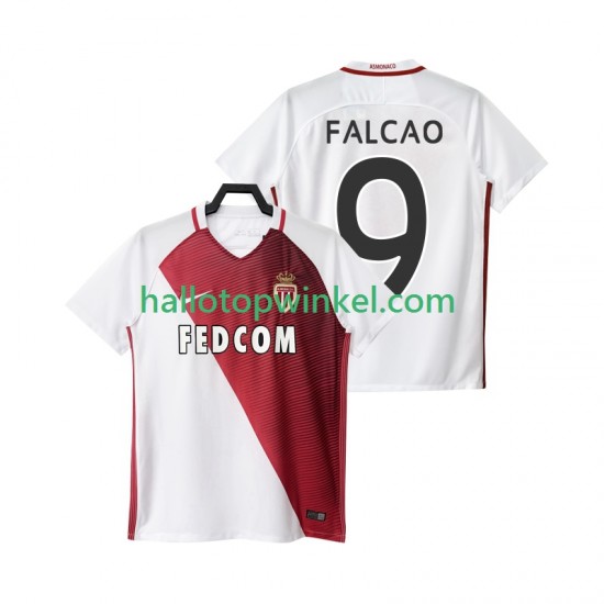 AS Monaco Voetbalshirt FALCAO 9 2016 2017 Heren Thuis Tenue Korte Mouw