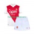 AS Monaco Voetbalshirt Kleuters/Kids Thuis Tenue 2025-2026 Korte Mouw
