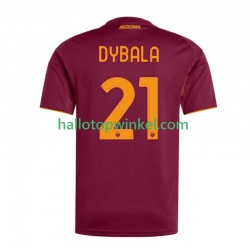 AS Roma Voetbalshirt Dybala 21 Heren Thuis Tenue 2025-2026 Korte Mouw