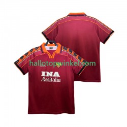 AS Roma Voetbalshirt 1998 Retro Heren Thuis Tenue 1999 Korte Mouw