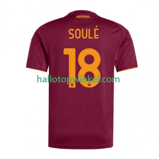 AS Roma Voetbalshirt Soule 18 Heren Thuis Tenue 2025-2026 Korte Mouw