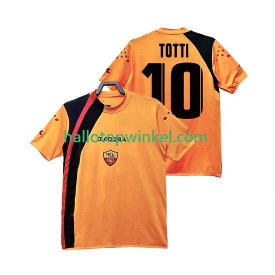 AS Roma Voetbalshirt TOTTI 10 2005 Retro Heren Thuis Tenue 2006 Korte Mouw