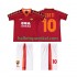 AS Roma Voetbalshirt TOTTI 10 1998 Retro Kleuters/Kids Thuis Tenue 1999 Korte Mouw