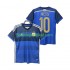 Argentinië Voetbalshirt Lionel Messi 10 2014 Retro Heren Uit Tenue Korte Mouw
