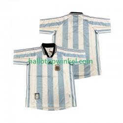 Argentinië Voetbalshirt 1998 Retro Heren Thuis Tenue Korte Mouw