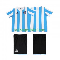 Argentinië Voetbalshirt 1986 Retro Kleuters/Kids Thuis Tenue Korte Mouw