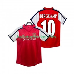 Arsenal Voetbalshirt BERGKAMP 10 2001 2002 Retro Heren Thuis Tenue Korte Mouw