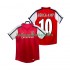 Arsenal Voetbalshirt BERGKAMP 10 2001 2002 Retro Heren Thuis Tenue Korte Mouw