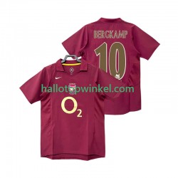 Arsenal Voetbalshirt BERGKAMP 10 2005 Retro Heren Thuis Tenue 2006 Korte Mouw