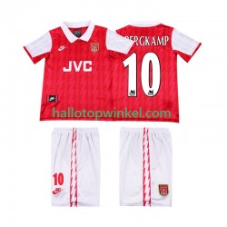 Arsenal Voetbalshirt BERGKAMP 10 1996 Retro Kleuters/Kids Thuis Tenue 1994 Korte Mouw