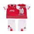 Arsenal Voetbalshirt BERGKAMP 10 1996 1997 Retro Kleuters/Kids Thuis Tenue Korte Mouw