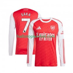 Arsenal Voetbalshirt Bukayo Saka 7 Heren Thuis Tenue 2025-2026 Lange Mouw
