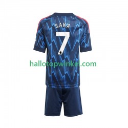 Arsenal Voetbalshirt Bukayo Saka 7 Kleuters/Kids Uit Tenue 2025-2026 Korte Mouw