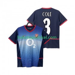 Arsenal Voetbalshirt COLE 3 2002 Retro Heren Uit Tenue 2004 Korte Mouw