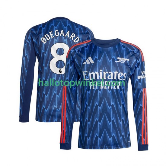 Arsenal Voetbalshirt Martin Odegaard 8 Heren Uit Tenue 2025-2026 Lange Mouw
