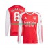 Arsenal Voetbalshirt Martin Odegaard 8 Heren Thuis Tenue 2025-2026 Lange Mouw