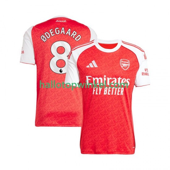 Arsenal Voetbalshirt Martin Odegaard 8 Heren Thuis Tenue 2025-2026 Korte Mouw