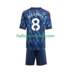 Arsenal Voetbalshirt Martin Odegaard 8 Kleuters/Kids Uit Tenue 2025-2026 Korte Mouw
