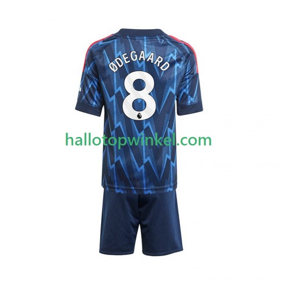 Arsenal Voetbalshirt Martin Odegaard 8 Kleuters/Kids Uit Tenue 2025-2026 Korte Mouw