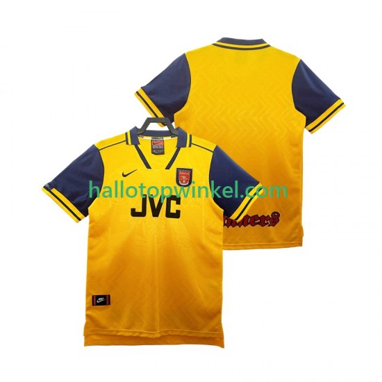 Arsenal Voetbalshirt 1996 1997 Retro Heren Uit Tenue Korte Mouw